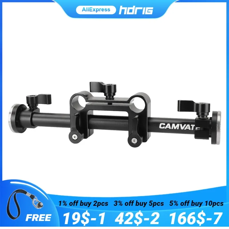 

HDRIG Adjustable Rubber Handgrip Kit With ARRI Rosette Magic Arm & Adjustable Central 15mm Railblock Adapter For Shoulder Rig