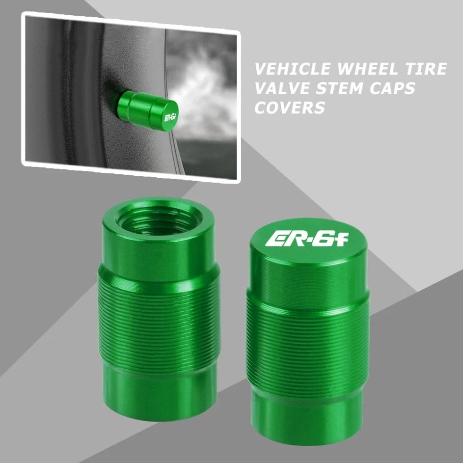 

Motorcycle Vehicle Wheel Tire Valve Stem Caps Covers FOR KAWASAKI ER6F ER 6F 2009 2010 2011 2012 2013 2014 15 16 17 18 19 20 21