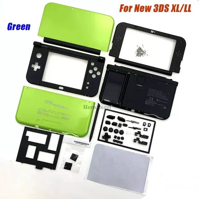 

Console Replacement Full Set Blue Huosing Shell For NEW 3DS LL/XL Housing Case Upper and Down Shell Cover With Button