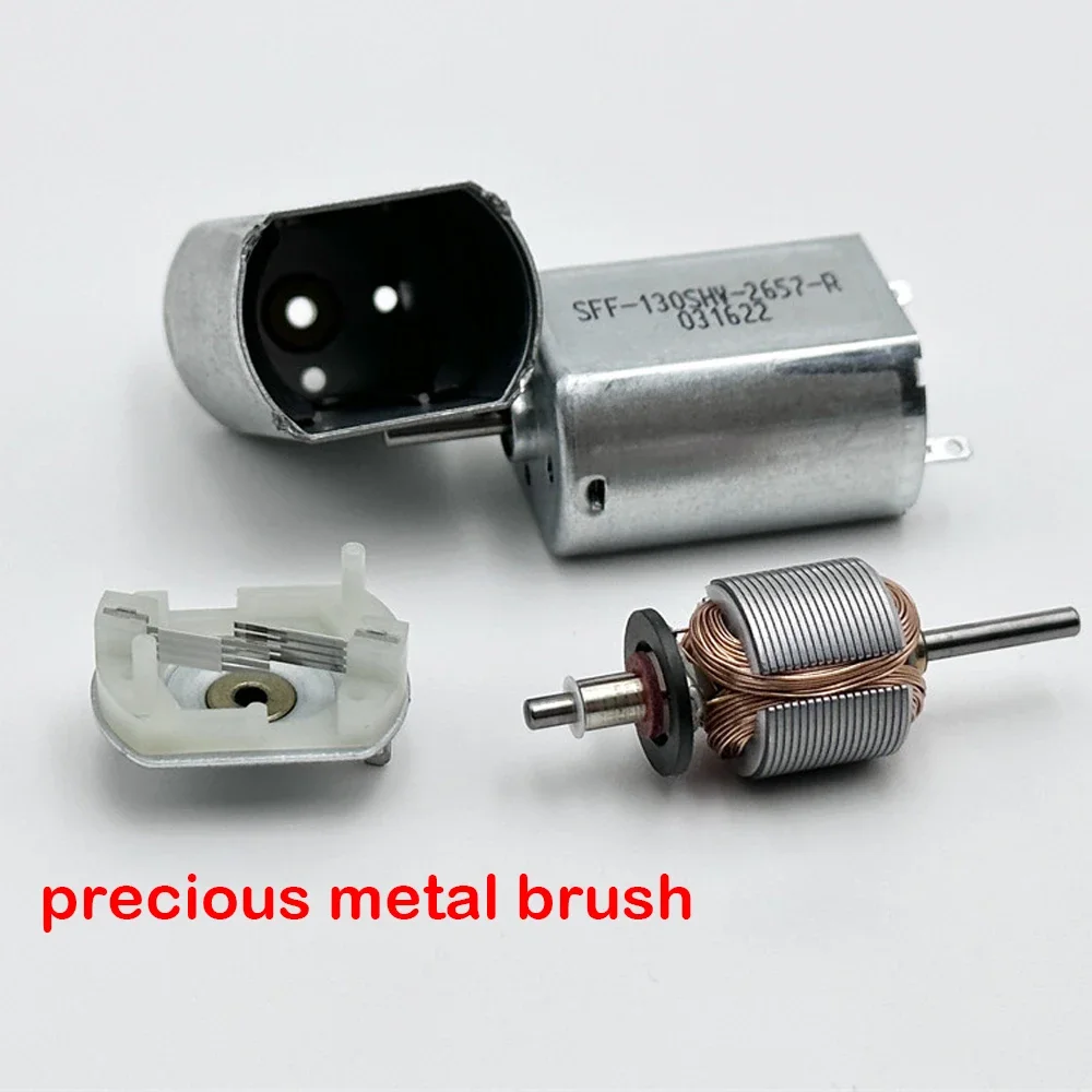 Micro 130 Двигатель постоянного тока Железная задняя крышка Щетка из драгоценного