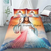 god jesus bedding set religion 3d bed linen quilt duvet cover sets home textile home decor twin single queen king size fashion