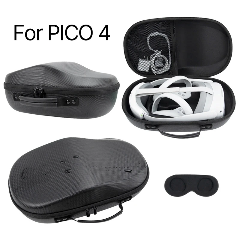 

for Pico 4 VR Headset Bag Anti-Scratch Bag VR Glasses Protective Traveling Cover Bags with Handle Pouch Holders H8WD