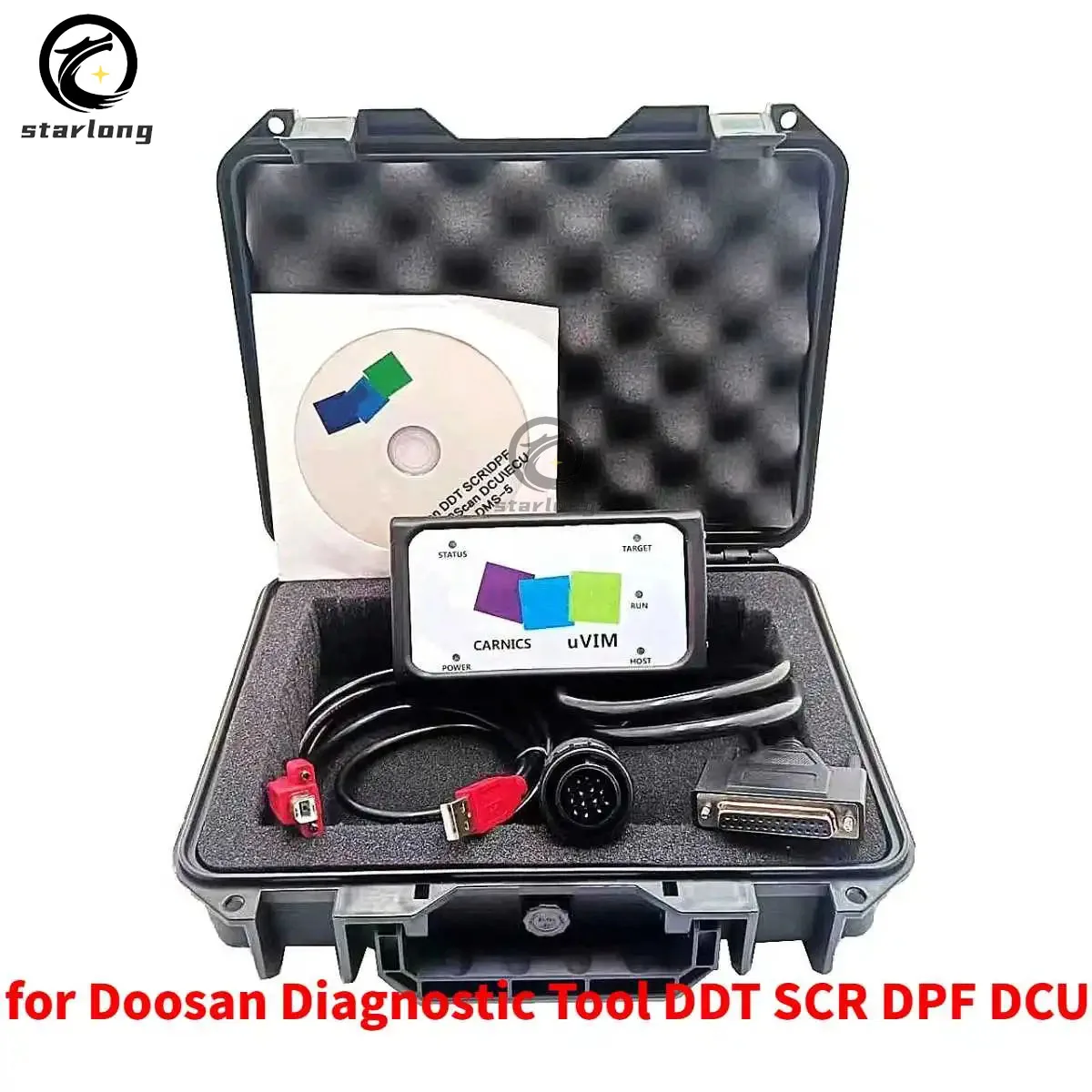 Для диагностического инструмента Doosan, инструмент для диагностики ошибок двигателя, интерфейс DDT SCR DPF DCU, устройство для обнаружения неисправностей