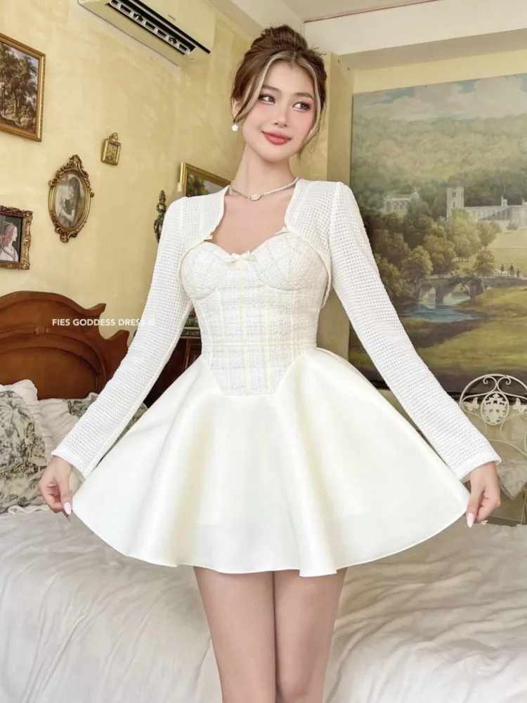 2025 сексуальное женское платье на подтяжках с v-образным вырезом тонкая талия