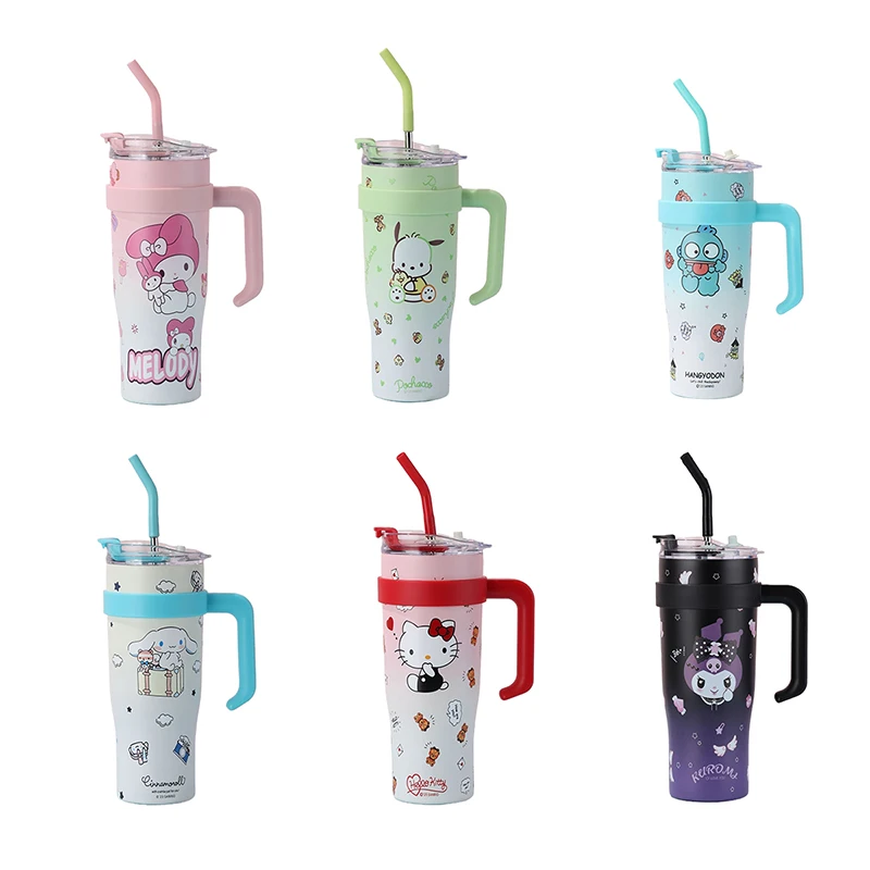 1200 мл Sanrio Hello Kitty Kuromi My Melody Ice Cup мультяшный домашний автомобиль портативный