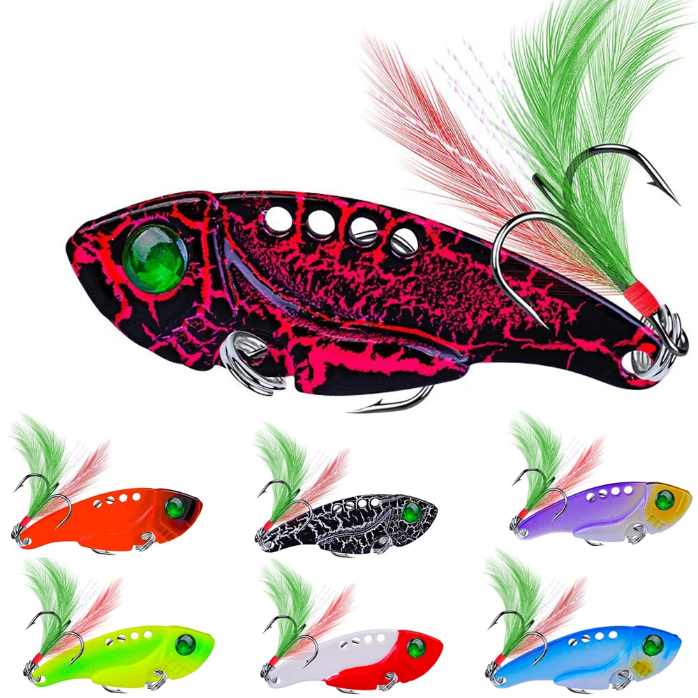 

Fishing Lures Spoon For Pike 10.5g 55mm 8 Color With Treble Hook Spoon Wobble Metal Hard Bait Vib Spoonbait Fishing Tackle Lures