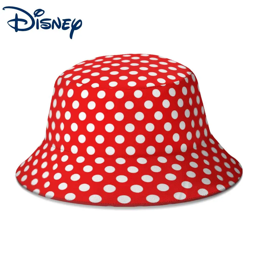 

2022 новое летнее платье в горошек «Минни-Маус» с Микки Маусом, Панама в горошек для унисекс, Диснеевская уличная складная шляпа с Бобом, Рыбац...