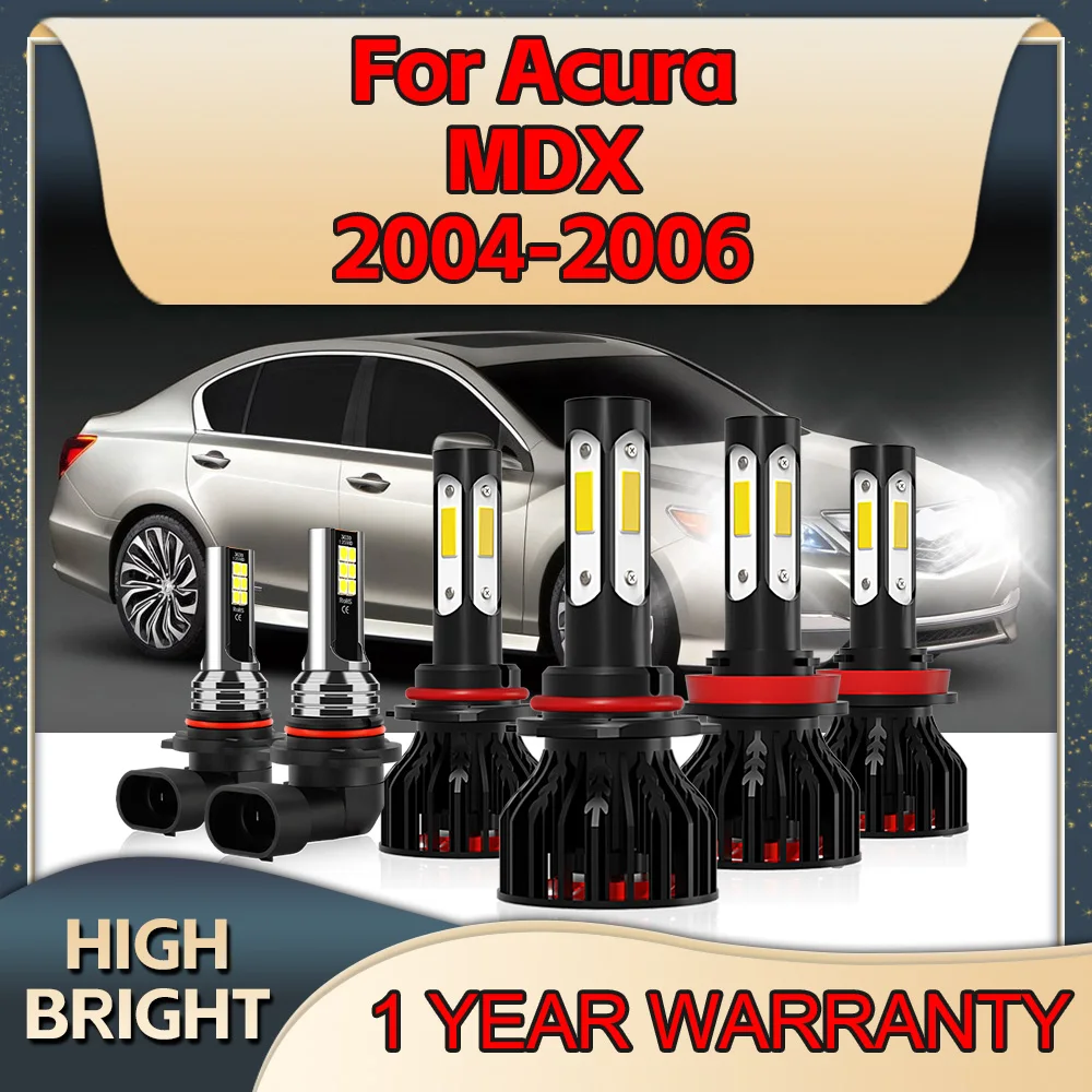 2/6 шт. светодиодные лампы 180 Вт 6000K 9005 H11 с 4 боковыми чипами