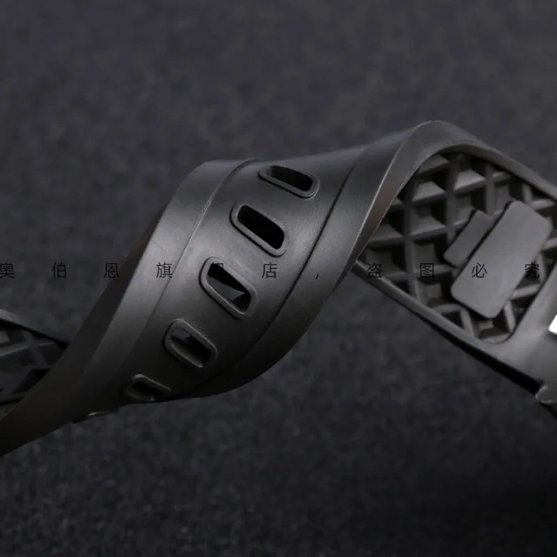 Quick Release Fluoro Rubber Watch Band  For IWC Aquatimer Series IW356802 IW376705 Soft Silicone Watch Strap 23MM Bracelet