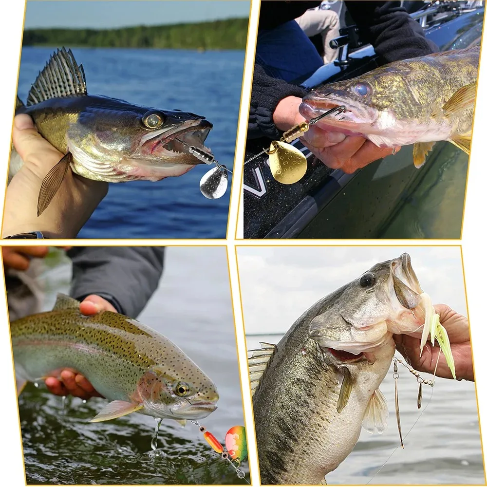 80 шт. набор лезвий для спиннера рыболовных приманок лезвия Colorado легко