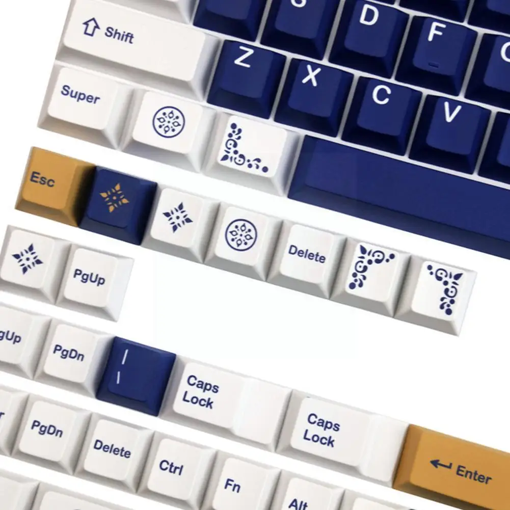 

140 Keys Pbt Sub Keycap 1.25u 1.75u 2u Shift 1.5u Enovl 2u 2.25u 2.75u 3u 6.25u 7u Spacebar For Mechanical Keyboard G4v5