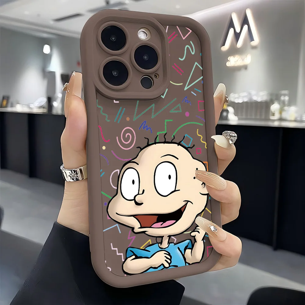 Фото Милый забавный чехол для телефона R-Rugrats для Xiaomi Redmi Note 14 13 12s 12 11 10 9s 9 8 7 A5 Pro Plus 4G 5G, мягкая задняя крышка из ТПУ №4