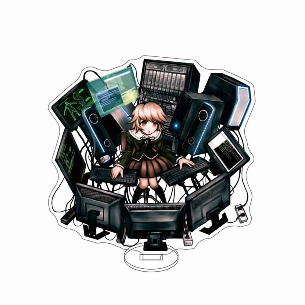 Фото Аниме Danganronpa: The Animation 15 см акриловая подставка Junko Enoshima Celestia Ludenberg настольные украшения аксессуары Декор подарок №2