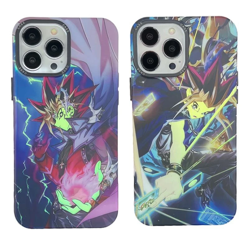 

Fashion Laser Anime Yugi Muto Phone Case Cover for IPhone 11 12 13 14 Pro Max Case for IPhone 14 Pro Max