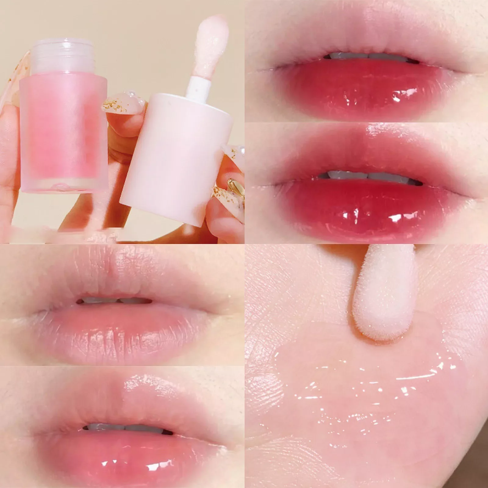

NEW2023 Korean Lip Gloss Honey Clear And Moisturizing Jelly Lip Oil Texture Light And Lip Gloss for Adults Light Lip Gloss Bags