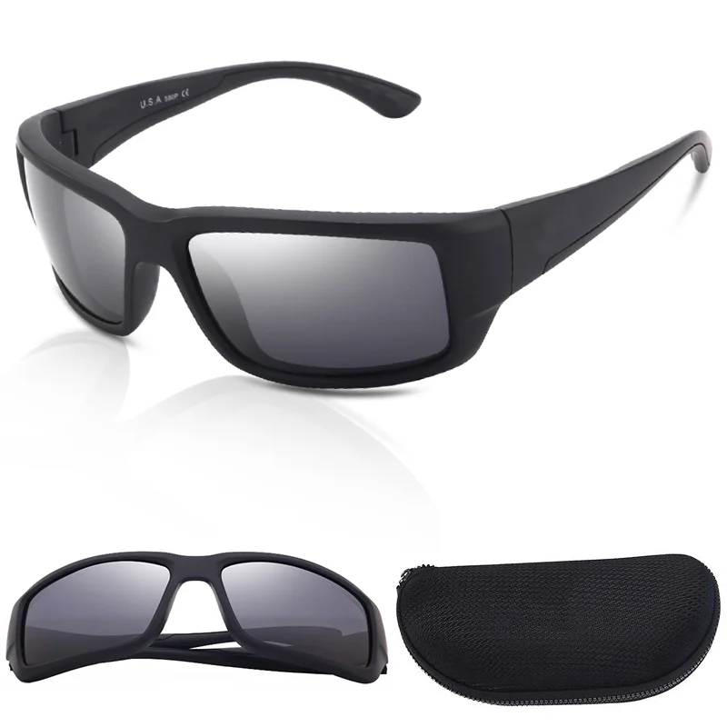 Брендовые поляризационные солнцезащитные очки мужские зеркальные Fantail