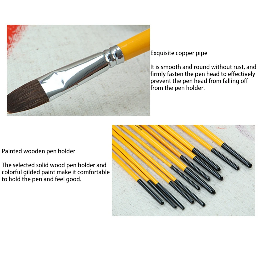 Ручка MONET с деревянной ручкой и длинным хвостом ручка для рисования