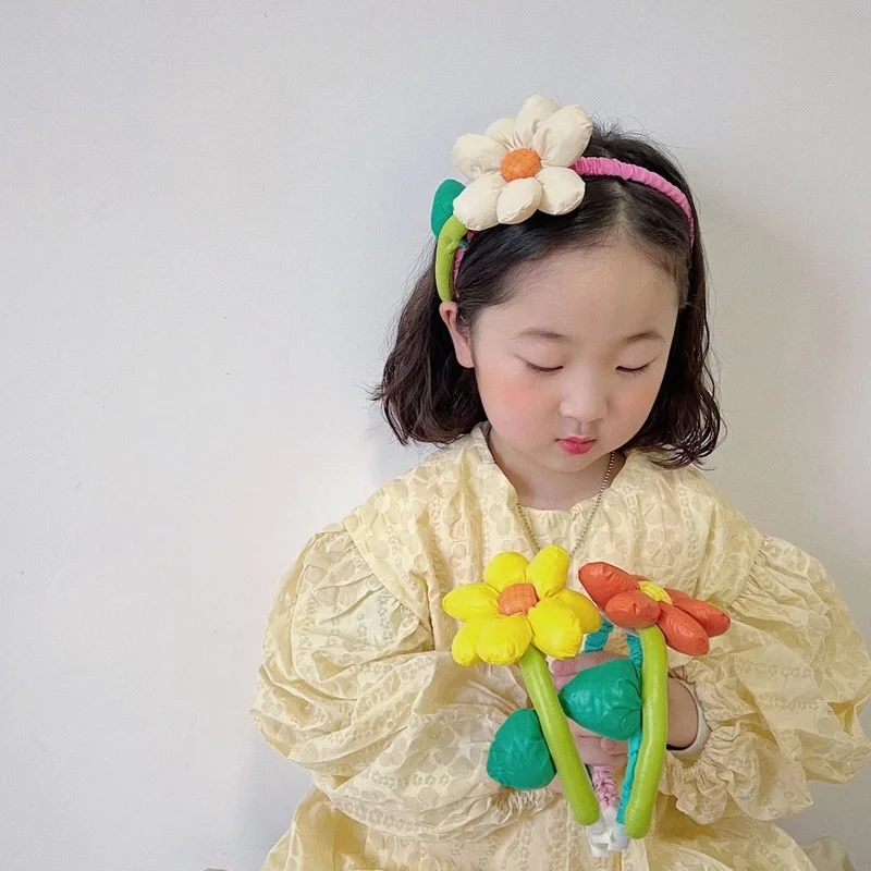 

New exaggerated large flower children's headband baby headhoop head buckle