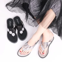 fashion casual flip flops summer outdoor womens slippers pvc rhinestone flip flops women chaussure femme chinelo zapatos mujer