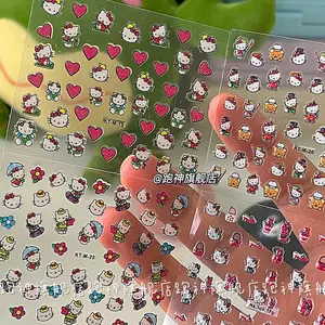 Mini Sanrio Stickers Cute HelloKitty Cartoon Stickers Laptop Guitar Luggage Fridge Waterproof DIY Gr in Pakistan