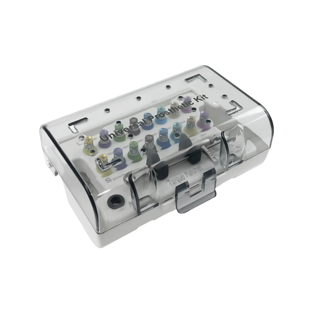 Набор для протезирования зубных имплантатов динамометрическая отвертка гаечный