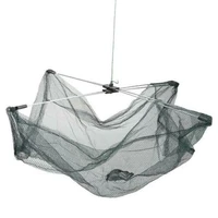 portable fishing net folded square fishing net casting nets crayfish shrimp catcher tank trap cages mesh shrimp dip net 6060cm