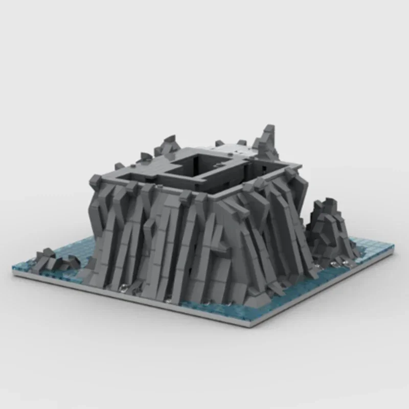 Средневековая модель Moc строительные кирпичи замок камень ступенька нижняя