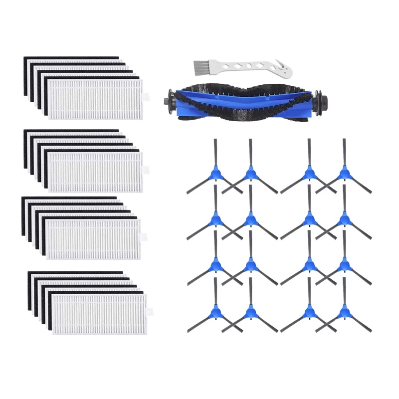 

34 Pcs Replacement Parts Kit For Eufy Robovac 11S 30 30C 15C 12 35C Robotic Accessories Filter Side Brushes Main Brush