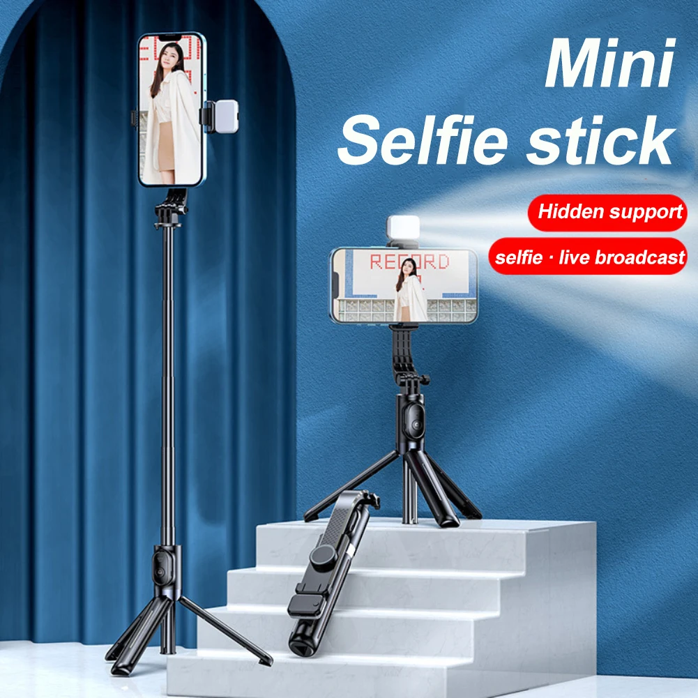 

Telescopic Photo Holder Bluetooth Remote Live Tripod Tiktok Camera Photography Selfie Stick New Universal Hot Portable Top Sale
