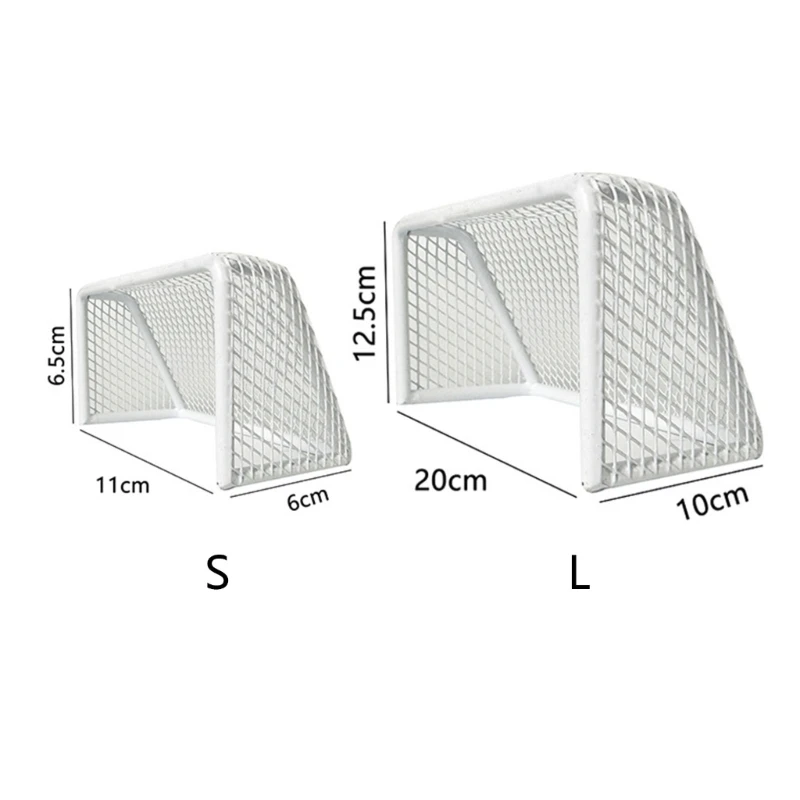 Металлические футбольные ворота для аквариумов тонущие украшения мини-голки