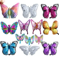 large butterfly balloons colorful butterfly birthday one years old party aluminum foil balloon wedding baby shower decorations