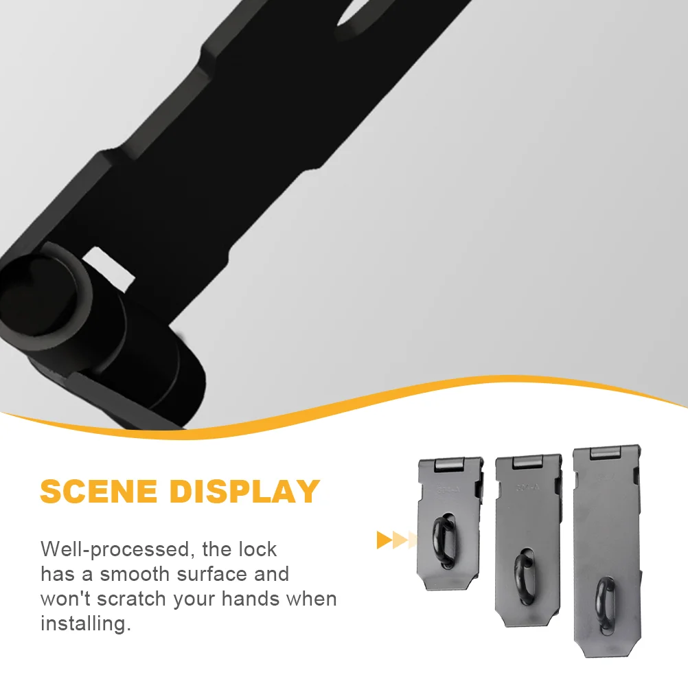 

Hasp Door Locklatches Cupboard Clasp Buckle Padlock Heavy Duty Gate Furniture Bolt Hasps Locking Sliding Cabinet Staple Small