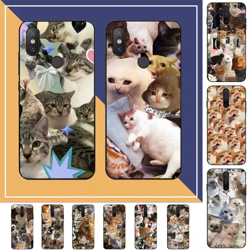 

Crying Cat Memes Phone Case for Redmi Note 8 7 9 4 6 pro max T X 5A 3 10 lite pro