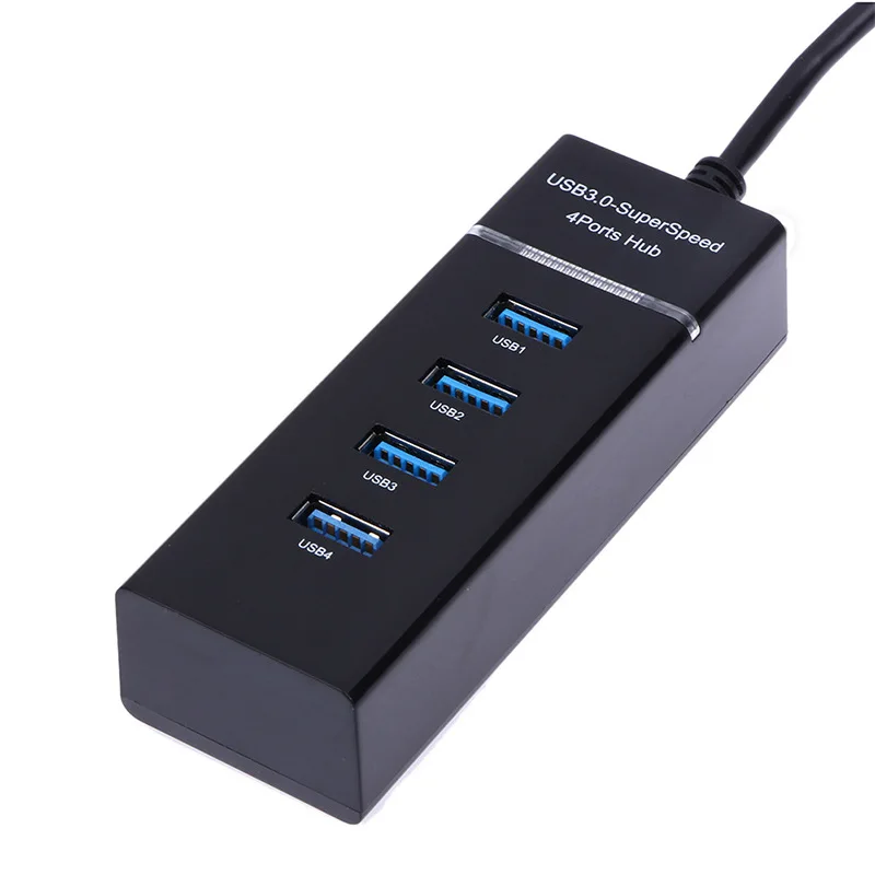 

USB Hub 4Port Expander Adapter USB 3.0 Hub Multi USB Splitter 3.0 Multiple USB3.0 USB-Hub Card Reader for PC