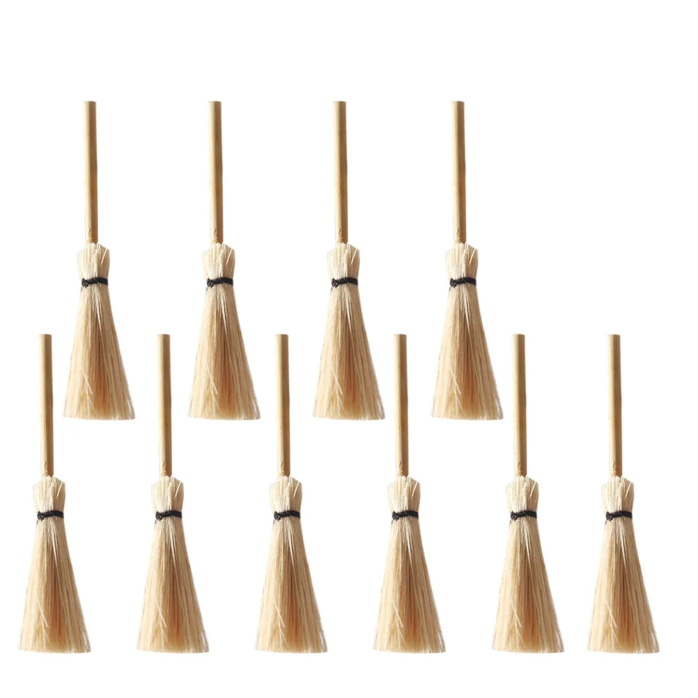

12 Pcs Floor Cleaner Mop Mini Broom Photo Decoration Small Plaything Prop Child