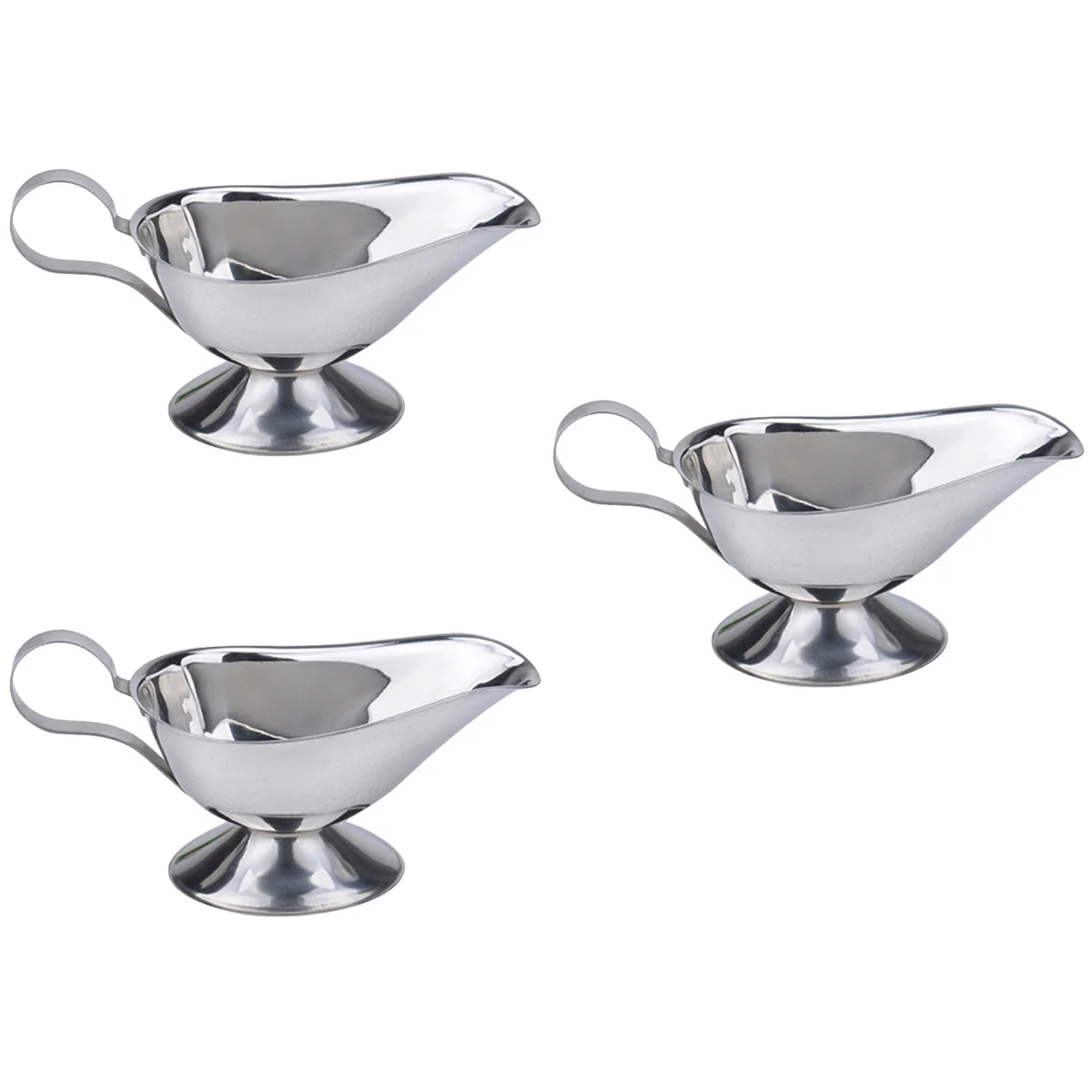 

Sauce Dish Cup Gravy Steak Pourer Container Steel Server Salad Dressing Dispenser Home Seasoning Stainless Storage Holder Plate
