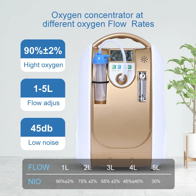 

Portable 5L 10L Oxygen Generator Concentrator For Home Or Medical