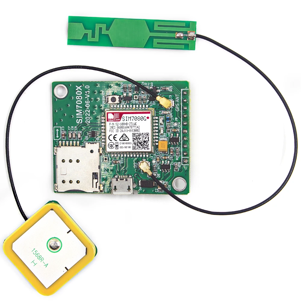 Фото Плата разработки модуля SIMCOM SIM7080G Breakout Multi-Band CAT-M и NB-IoT со встроенной антенной CA-L01 4G CAT1 CA-G01 GNSS №1