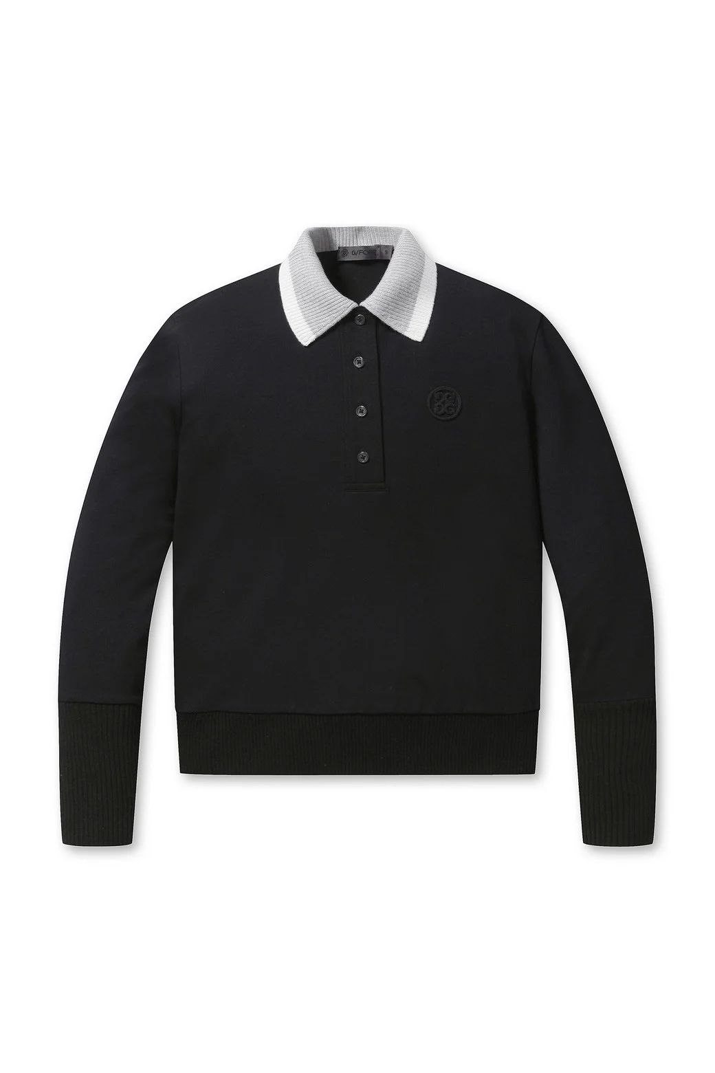 Women's Long Sleeve Pullover Polo Shirts-Casual Loose Fit Sweatshirts V Neck Tops