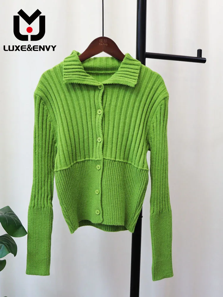 

2023 Autumn Winter New Slim Fit Knitted Cardigan Women's French Fashion Sweater Coat Trend 2023 Autumn
