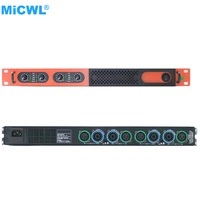 authentic micwl 4 channel digital power amplifier 7000w peak stage home dj karaoke 4x650 watt speaker amp 1u rack design
