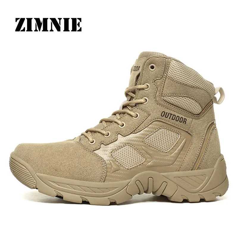 

ZIMNIE Men's Outdoor Hiking Shoes Mountain Climbing Boots Waterproof Tactical Hiking Shoes Men Camping Walking Boots For Men