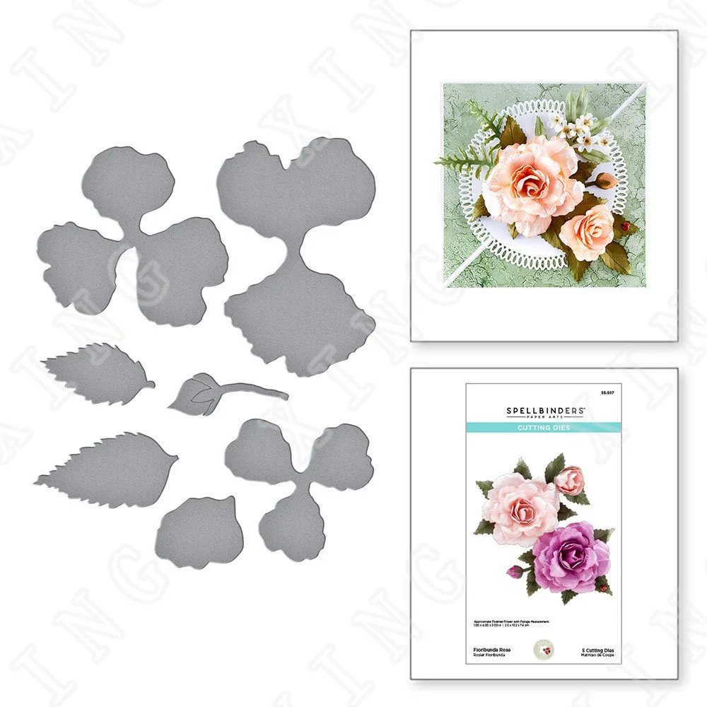 

Spring New Floribunda Leaf Metal Cutting Dies Scrapbook Diary Decoration Stencil Embossing Template Diy Greeting Card Handmade