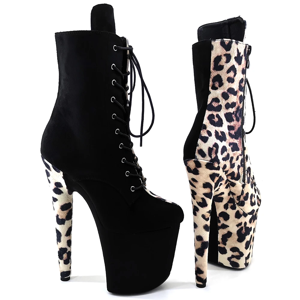 Leecabe  20CM/8inches Pole dancing shoes High Heel platform Pole Dance boot