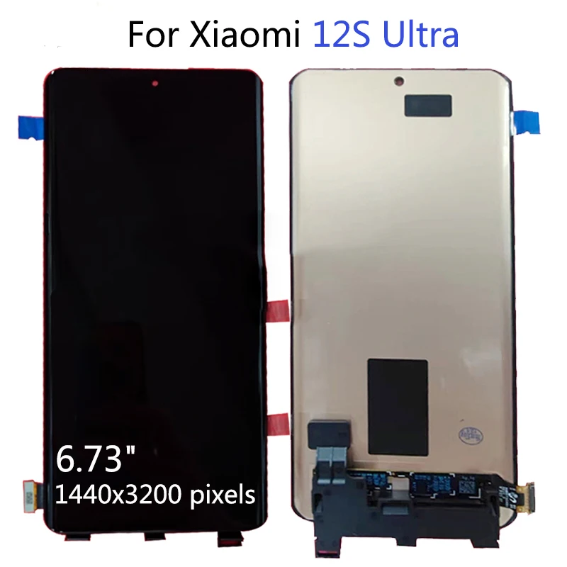 

6,73 "оригинал для xiaomi 12s ультра ЖК-дисплей сенсорный экран дигитайзер сборка для Xiaomi 12S ultra LCD Pantalla аксессуары