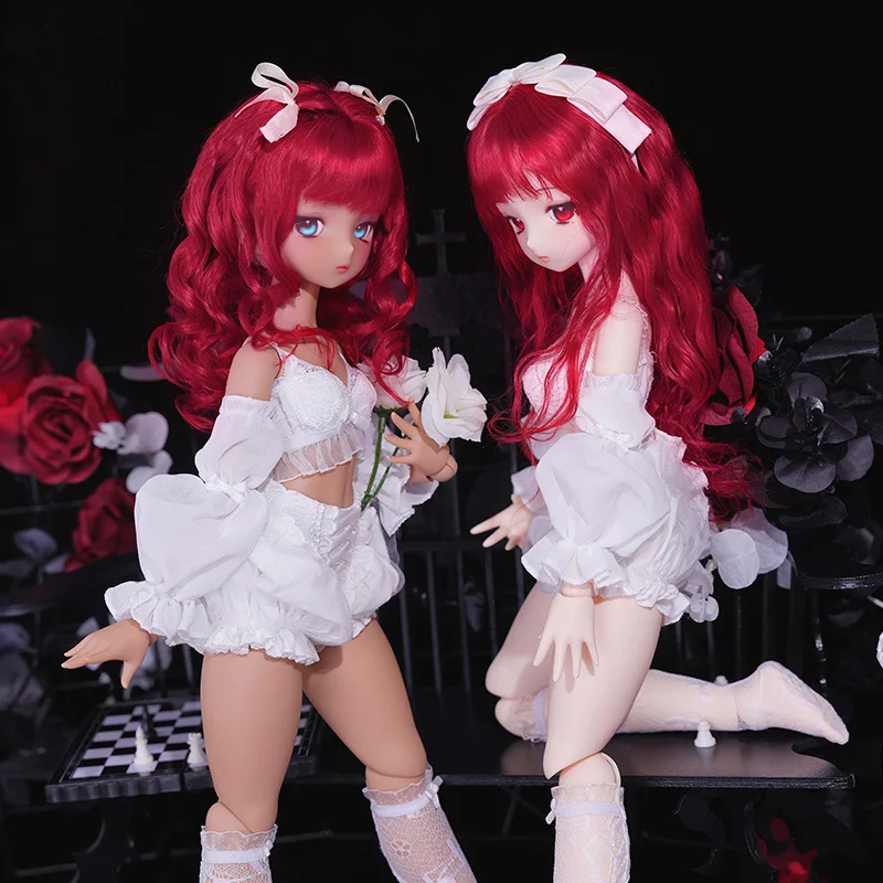 

1/4 г., кукла Imomodoll, версия 2,0, белая/желтая кожа, мягкая резина, оригинальная, MJD, шарнирная голова, наряд, игрушки для девочек, подарок на день рождения, без одежды