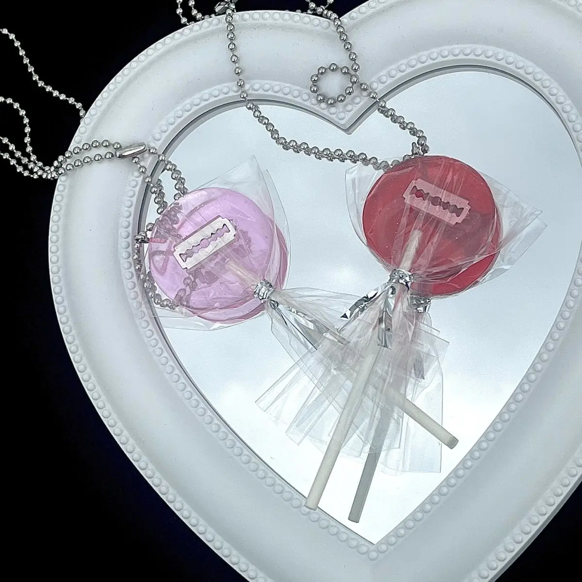 Женское ожерелье с подвеской в виде леденца стиле Харадзюку