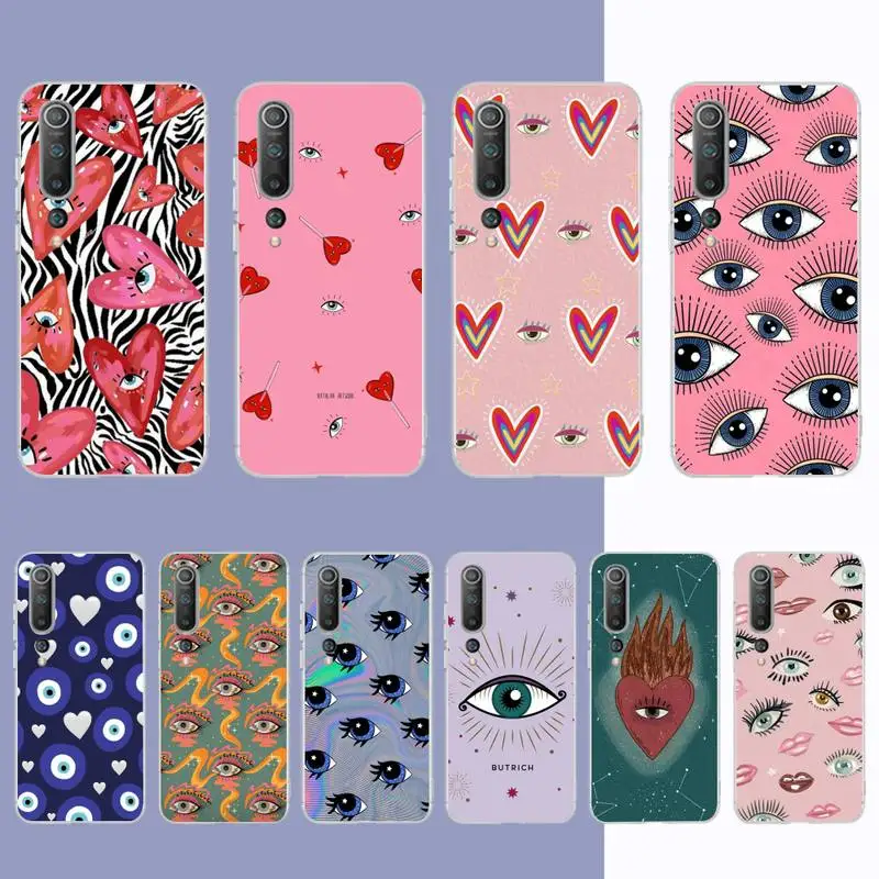Чехол для телефона Lucky Eye Blue Evil Samsung S21 A10 Redmi Note 7 9 Huawei P30Pro Honor 8X 10i чехол |