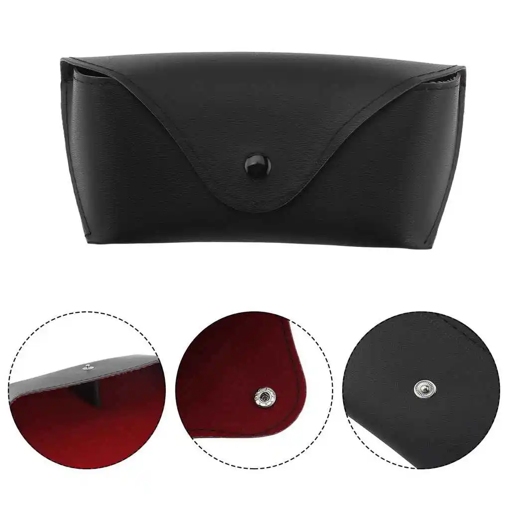 

1pcs Affordable PU Leather Glasses Case Vintage Sunglasses Glasses Holder Box Eyeglasses Solid Storage Box High Quality