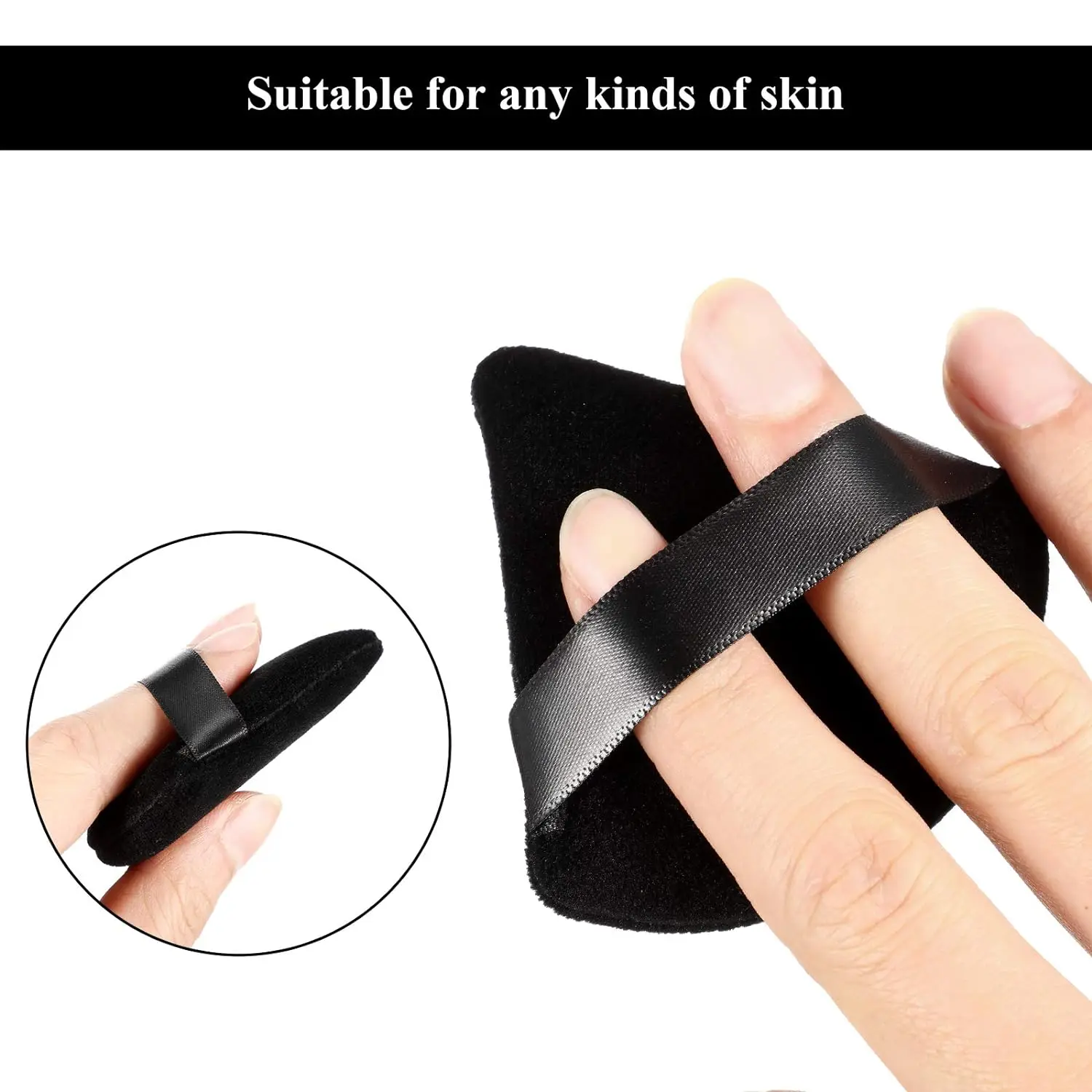 Бархатная пуховка для пудры OVW 1/4/8 шт. мягкая косметики женские аксессуары